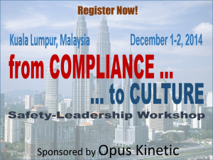From Compliance to Culture Malaysia safety officer training