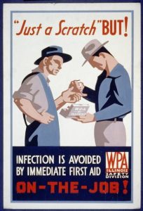 vintage safety poster